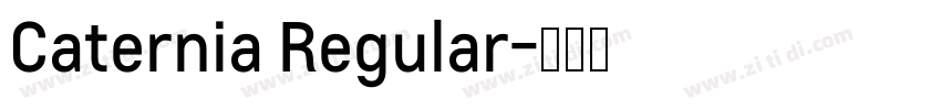Caternia Regular字体转换